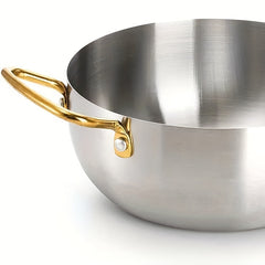 Stainless Steel Ramen Cooking Pot Pasta Stockpot with Double Handle