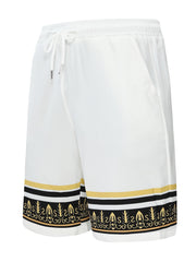 Men's Striped Print Drawstrings Shorts for Summer