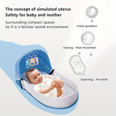 Portable Baby Travel Cot with Mosquito Net - Indoor & Outdoor Carry Cot