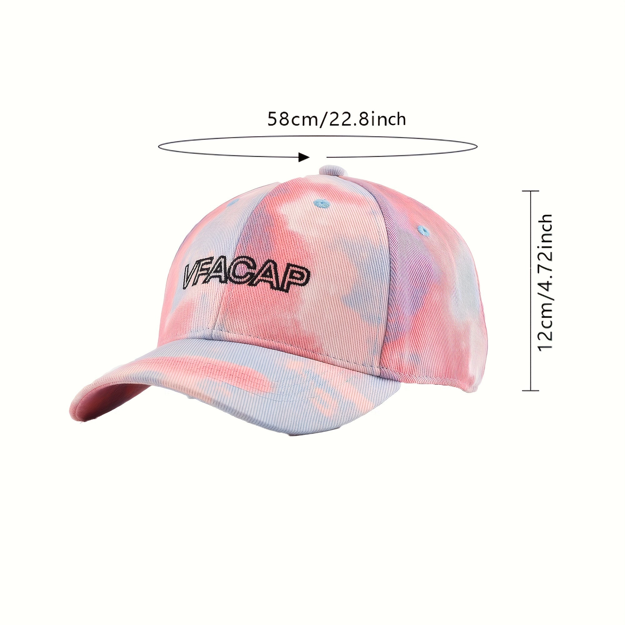 Tie Dye Print Baseball Cap Hip Hop Cotton Snapback Hat