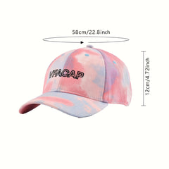 Tie Dye Print Baseball Cap Hip Hop Cotton Snapback Hat