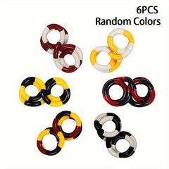 6pcs Twisted Rope Circle Wrapped Toy Adult Stress Relief Gift