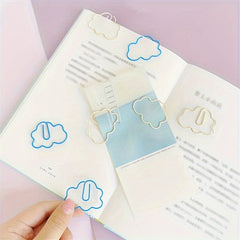 5pcs Cloud Paper Clip Bookmark Office Desk Accessories School Patchwork Clip