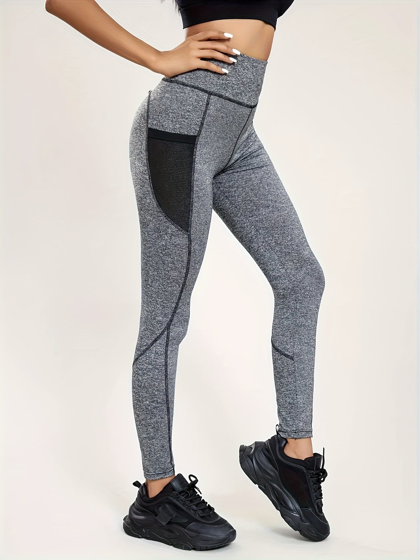 Quick Dry Yoga Leggings High Waist Hip Lifting Workout Pants Women's Activewear