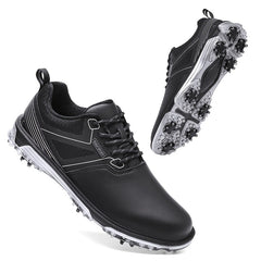 Men's Golf Sneakers Shock Absorption Lace Up Hiking Shoes