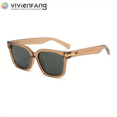 VIVIENFANG Men's Polarized Sunglasses UV Protection Flexible Temples Packaging
