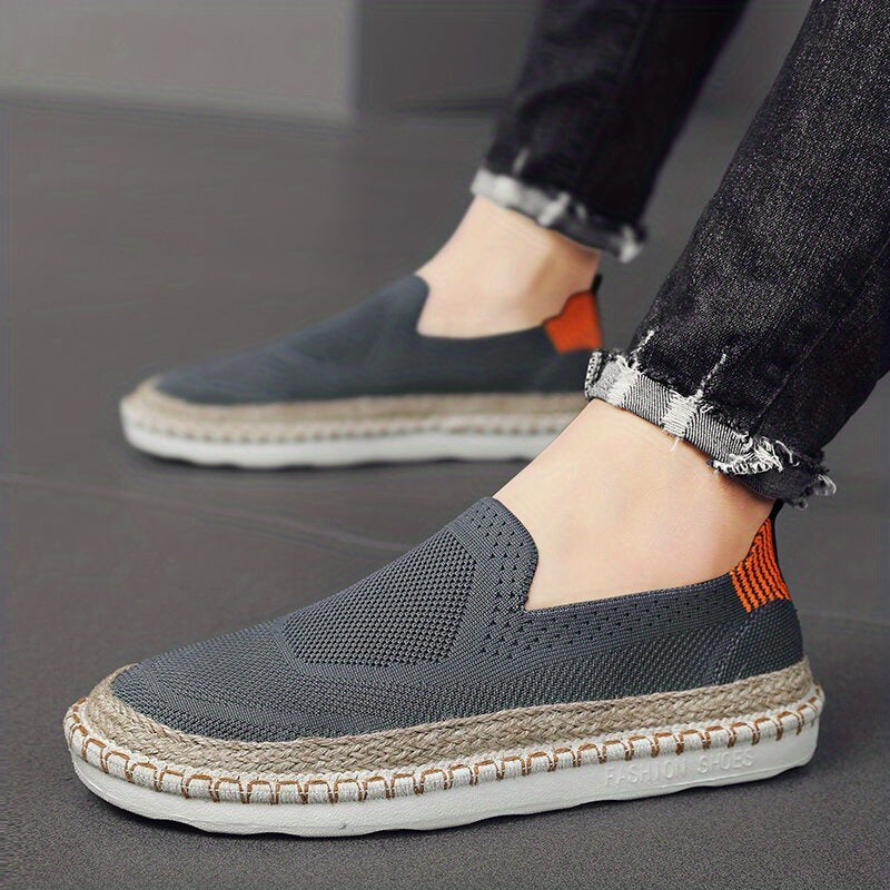 Men's Lightweight Breathable Loafer Shoes Slip On Espadrille Shoes