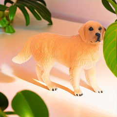 Realistic Golden Retriever Model Statue PVC Animal Figurine