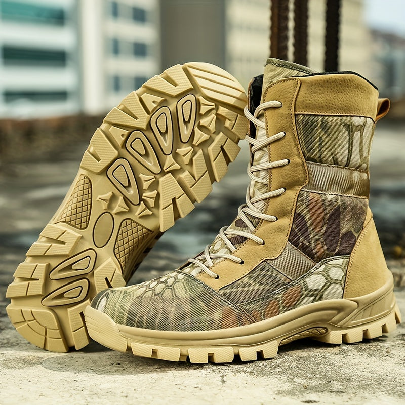 Women's Waterproof Marble Tactical Boots - Non Slip Outdoor Hiking