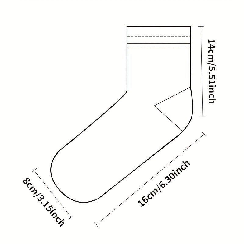 2 Pairs Girls Kids Versatile Socks Casual Crew Socks For Autumn Winter