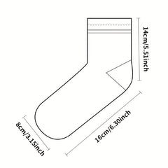 2 Pairs Girls Kids Breathable Crew Socks for Spring Summer