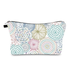 Floral Pattern Travel Makeup Bag - Portable & Stylish - Ideal Gift for Travelers