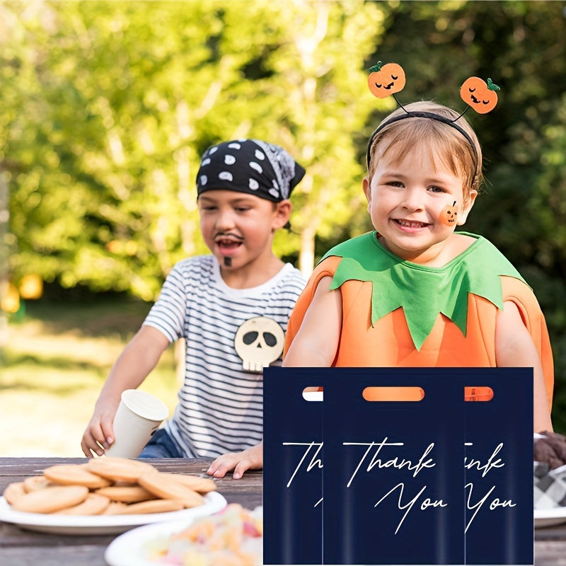 100pcs Thank You Retail Shopping Bag Reusable Plastic Merchandise Bag