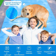 Oversized Sand Proof Beach Blanket 210x200 - Outdoor Picnic Mat for Travel