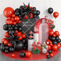 74pcs Red Balloon Arch Kit Birthday Party Balloons 10 18 Inch Red Party Balloons
