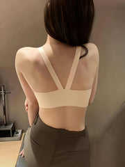 Front Buckle Push Up Bra Wireless Everyday Bra