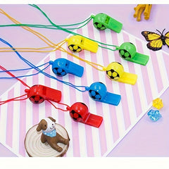 1pc 4 10pcs Football Whistle Plastic Smiley Whistle Referee Whistle