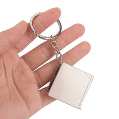 Mini Tape Measure Keychain Metal Ruler Tape Key Outdoor Camping