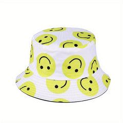 Men's Happy Face Sunshade Bucket Hat