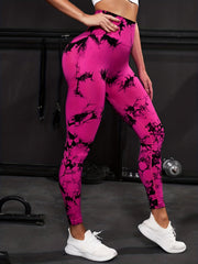 Tie Dye High Waist Yoga Leggings Hip Lifting Pants