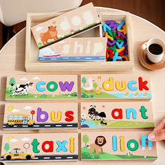 Educational Alphabet Puzzle 26pcs Numbers Word Building Teaching Toy