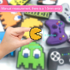 12PCS Video Game Shoe Charms PVC Charms Teens Adults Birthday Party Favor