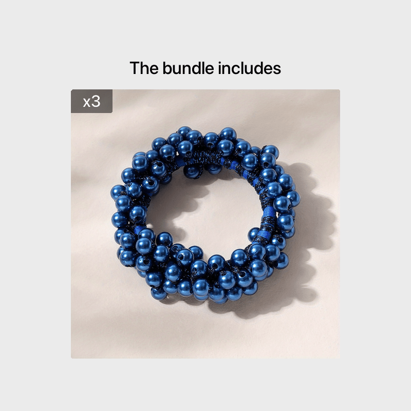 Baroque Hairband Faux Pearl Ponytail Holder