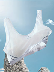 Star Pattern Wireless Sports Bra Full Coverage Tank Bra