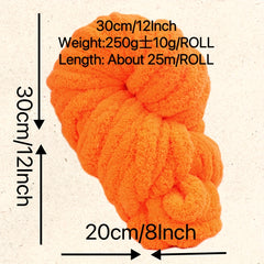 Chenille Yarn Soft Arm Knitted Crochet Giant Blanket DIY Home Decor