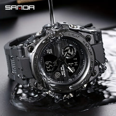 SANDA Waterproof Sports Watch Men's Accessories
