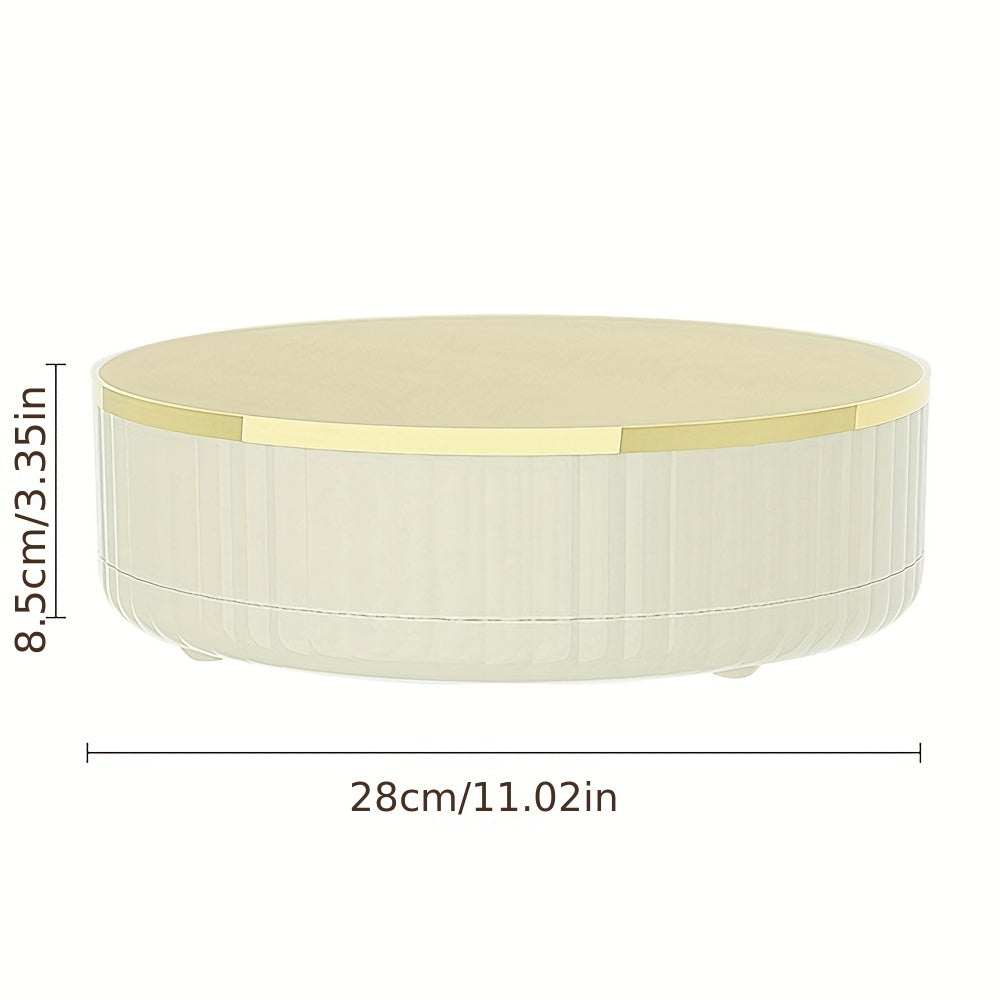 Modern Round Tray 360 Rotating Skincare Storage Rack Lazy Susan Turntable