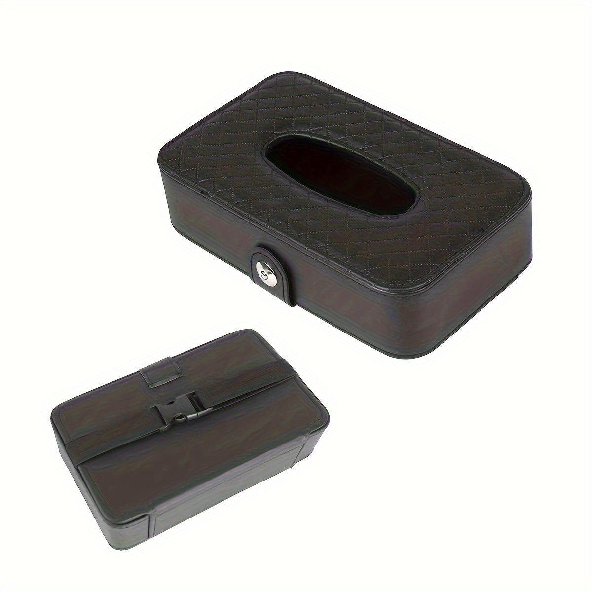 Car Tissue Box PU Leather Sunshield Auto Accessories Car Interior Supplies