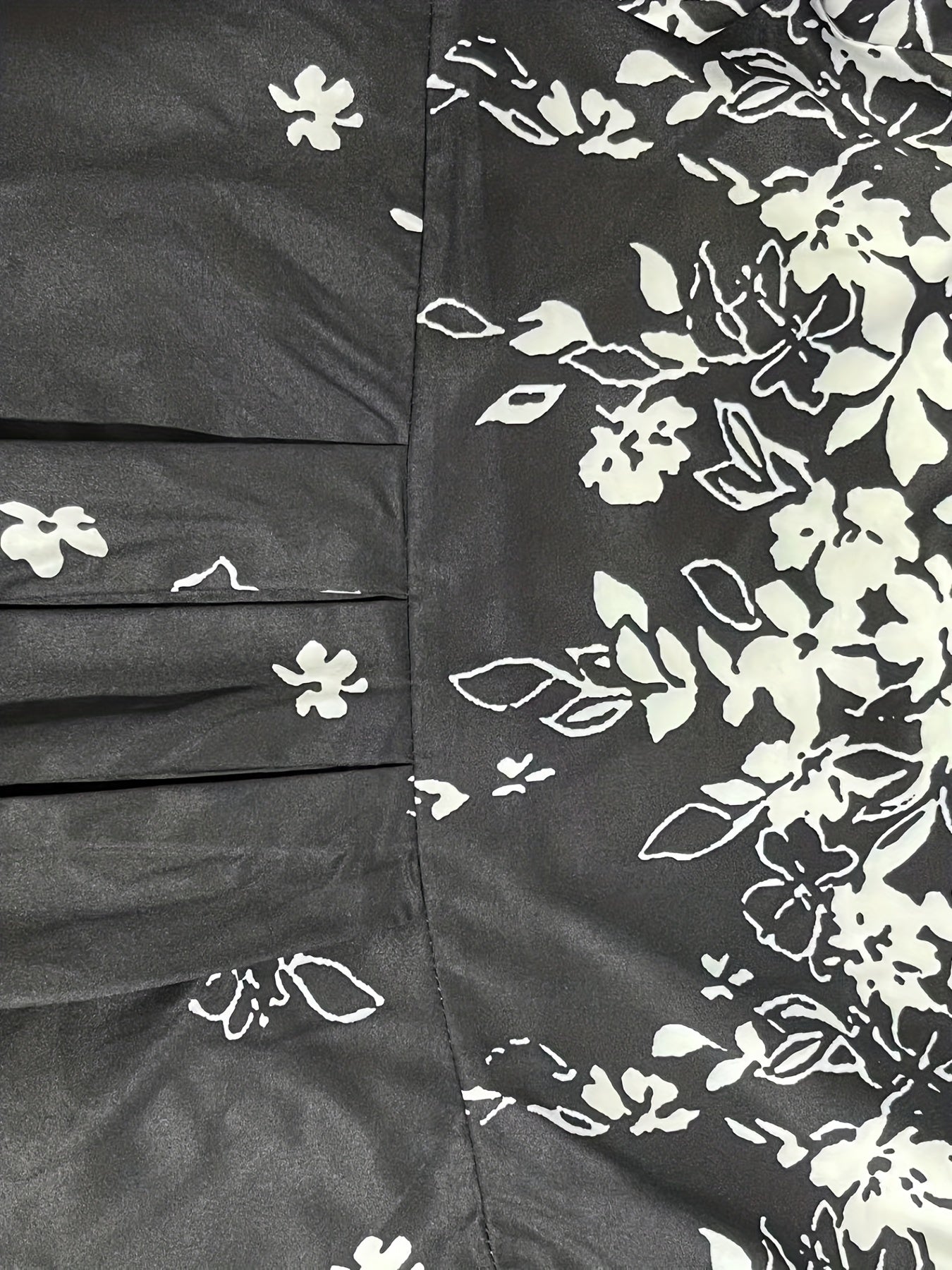 Floral Print Notched Neck Midi Dress Women's Clothing
