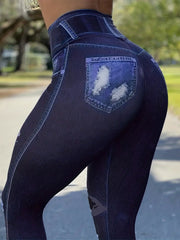 Print Yoga Pants Stretchy Running Fitness Workout Leggings