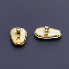 5 Pairs Gold Metal Eyeglasses Nose Pads with Screws and Screwdriver