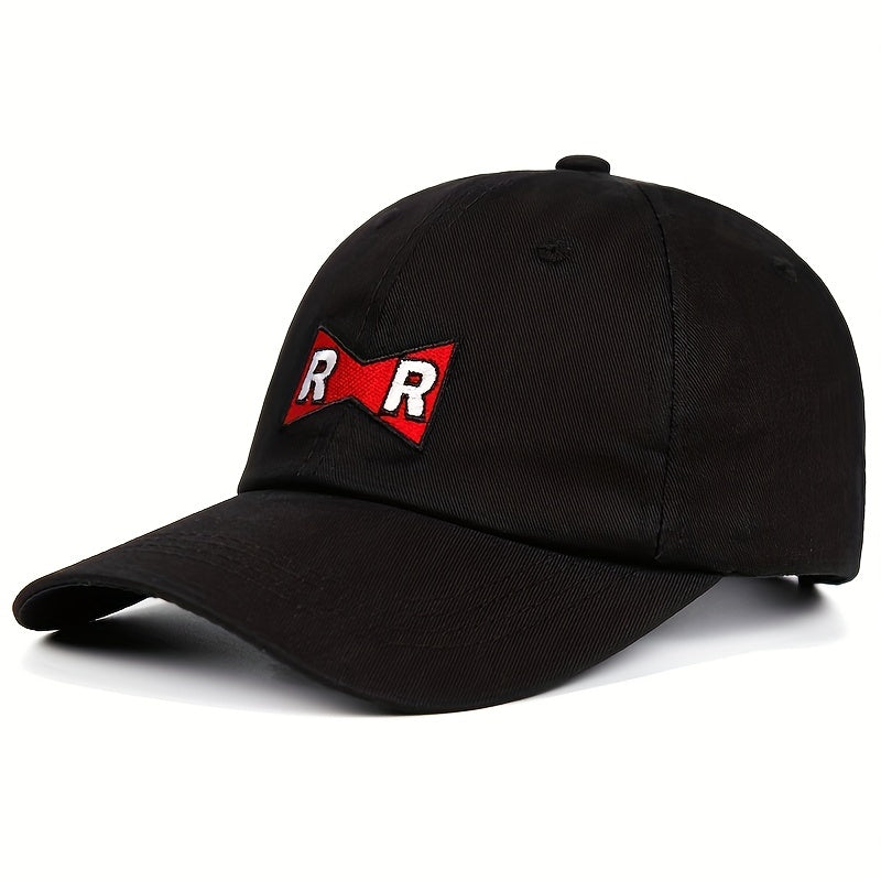 R R Bow Embroidered Baseball Cap Hip Hop Casual Dad Hats Unisex Cotton Sun Hat
