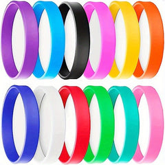 Mix Silicone Bracelet Sports Elastic Rubber Team & Event Stretch Bracelets