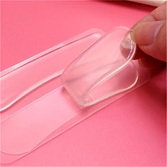 1 Pair Transparent Soft Silicone Heel Protector Foot Care Insole