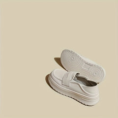 Women's Slip-On Flatform Loafers Non-Slip Soft Sole Shoes