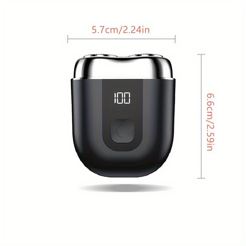 Portable Beard Shaver Double Head Mini Shaver Smooth Comfortable Blade
