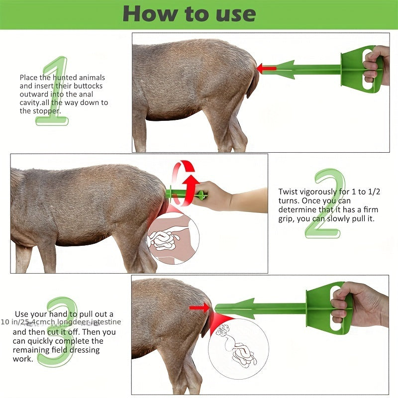 Butt Out Tool For Deer Livestock Cleaning