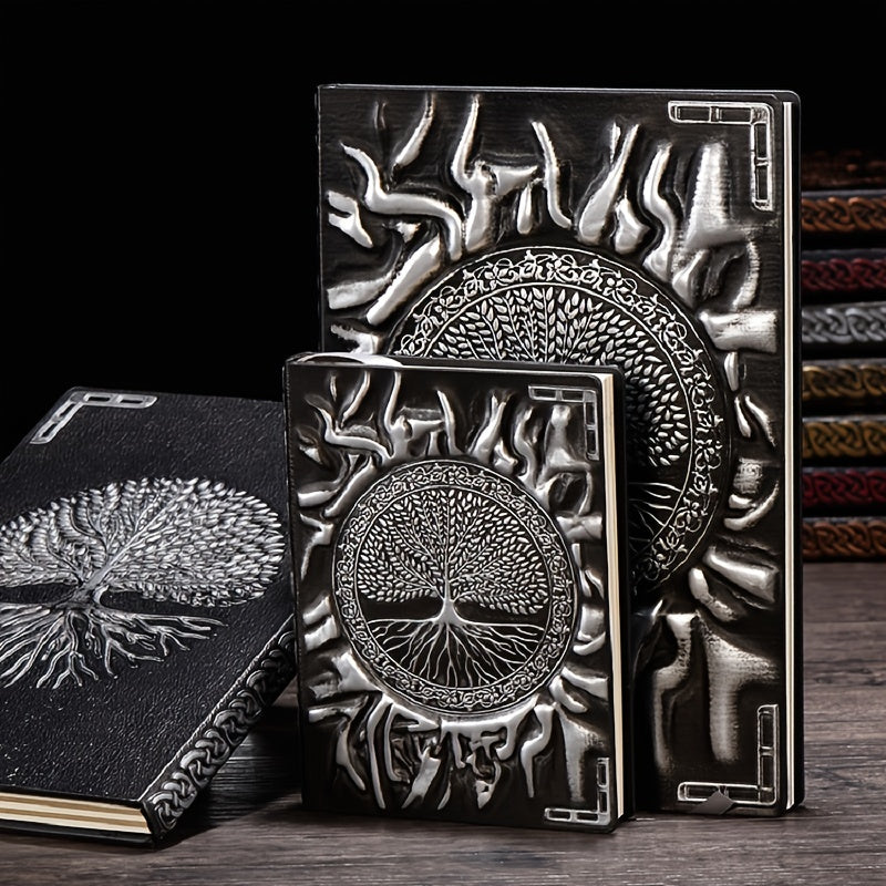 Embossed Vintage PU Notebook A5 100sheets