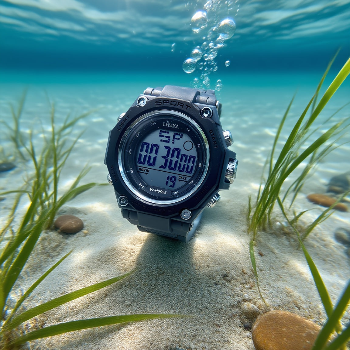 LASIKA Boys' Digital Watch Alarm Stopwatch 30m Sports Tracker TPU Strap