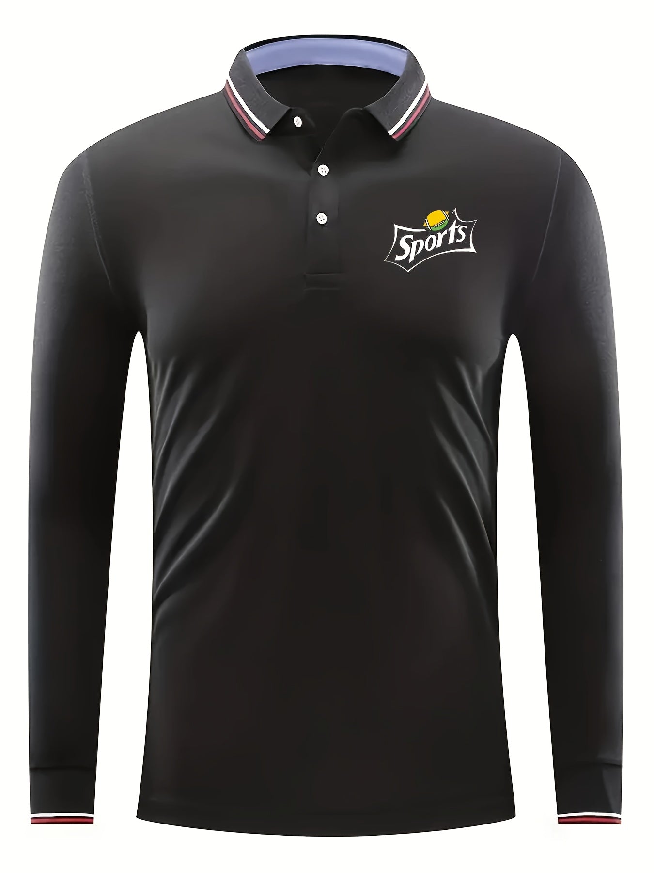 Men's Sports Pattern Long Sleeve Shirt