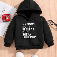Boys Sweatshirt Hoodie SHE'S MOM Print Baby Pullover