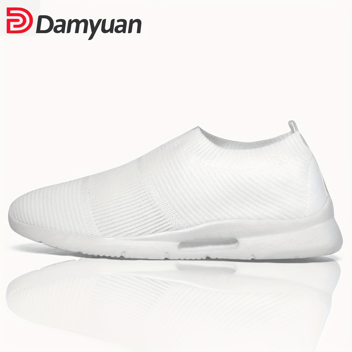 Unisex Flying Woven Running Shoes Slip On Mesh Sneakers