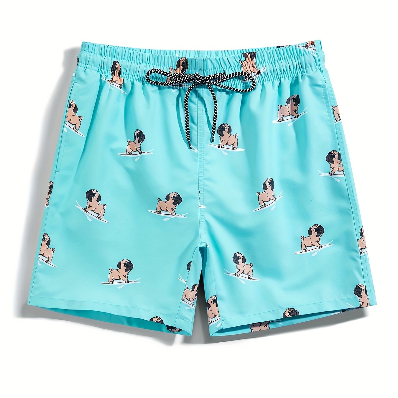Men's Quick Drying Hawaiian Board Shorts Mesh Lining Pockets Swim Trunks