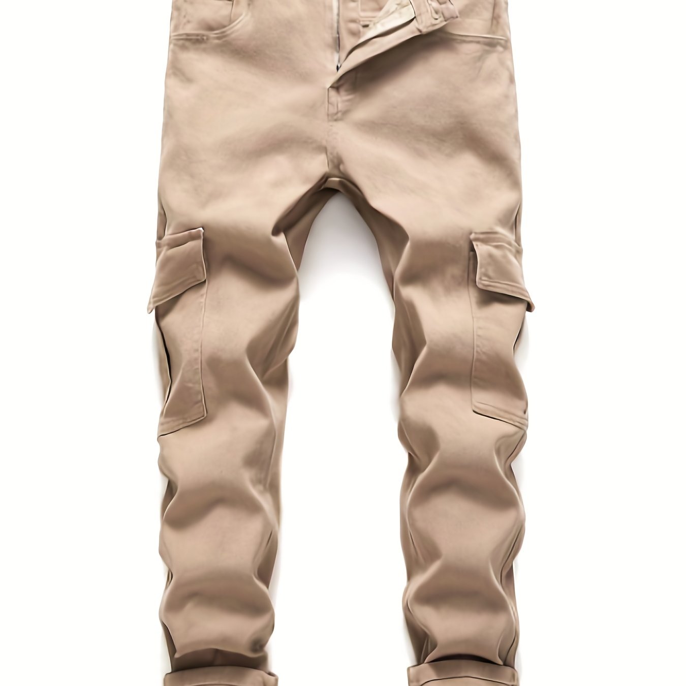 Men's Slim Fit Pocket Jeans High Stretch Denim Pants