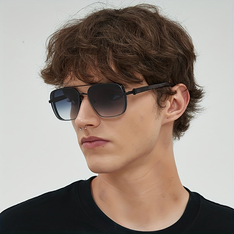 Men's Vintage Square Polarized Sunglasses UV400
