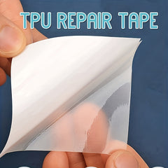 2pcs Waterproof Transparent Cloth Patches Self Adhesive Repair Tape